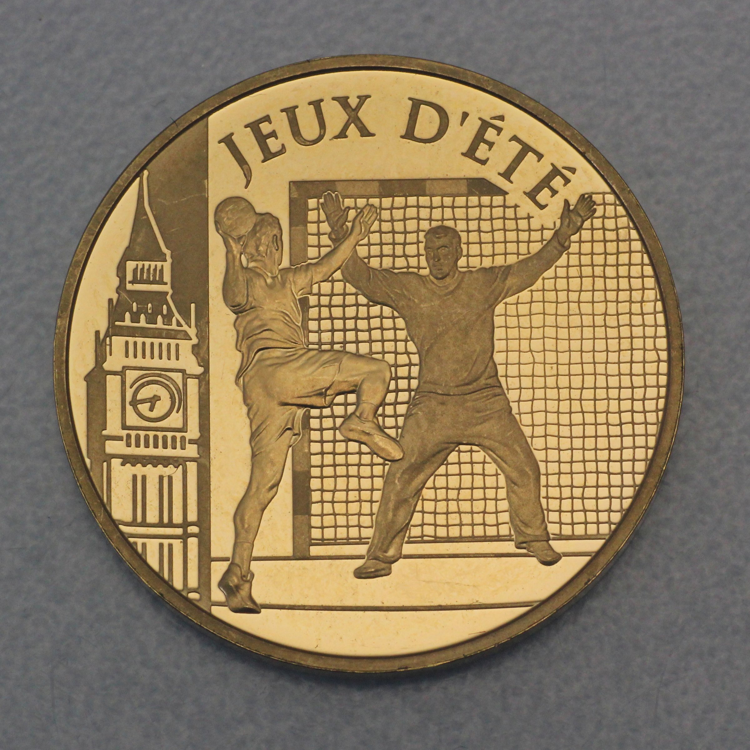 Goldmünze 50 Euro "Handball" 2010 (Frankreich) - Hauptansicht