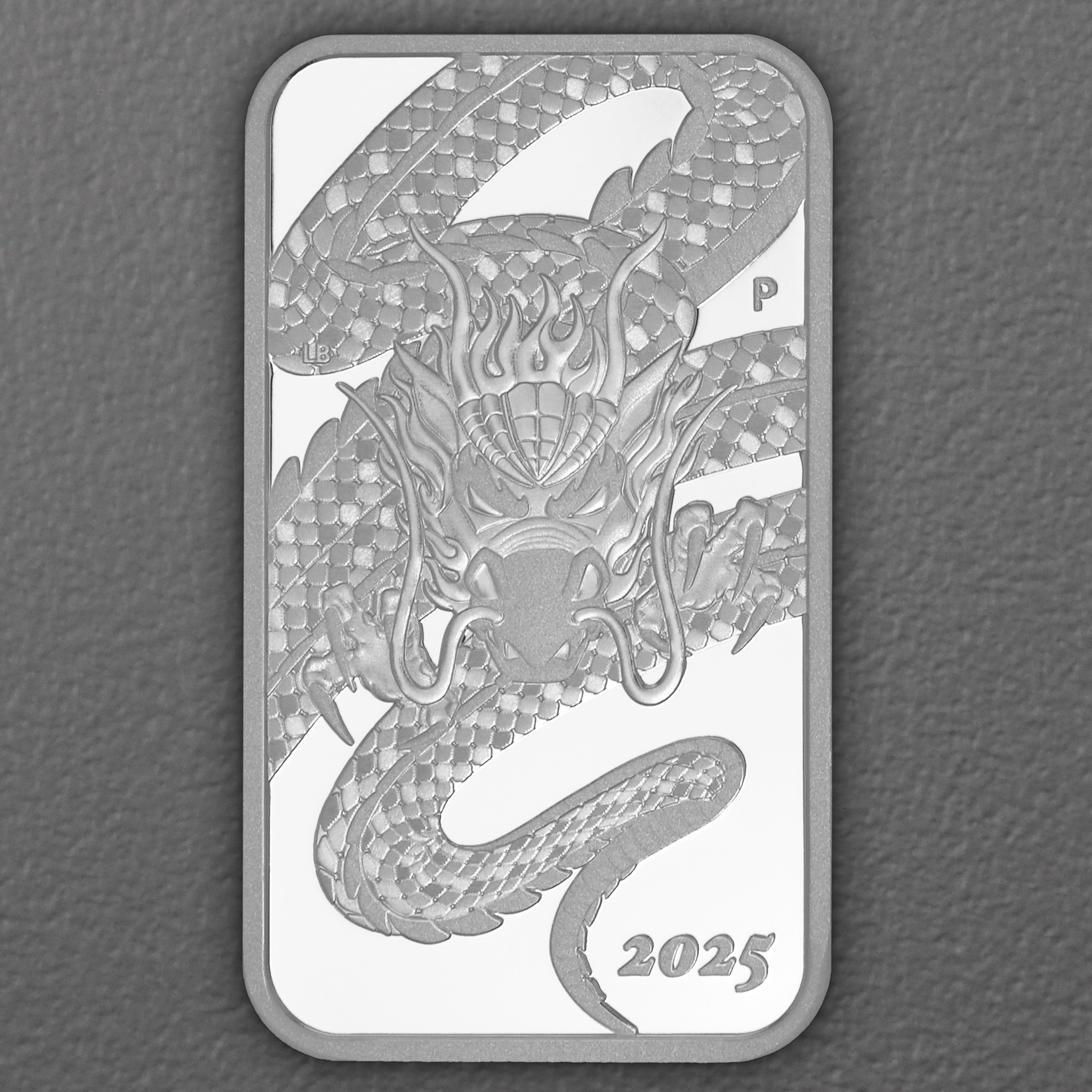 Silbermünzbarren 1oz "Rectangular Dragon" 2025 (PP) (Australien) - Hauptansicht