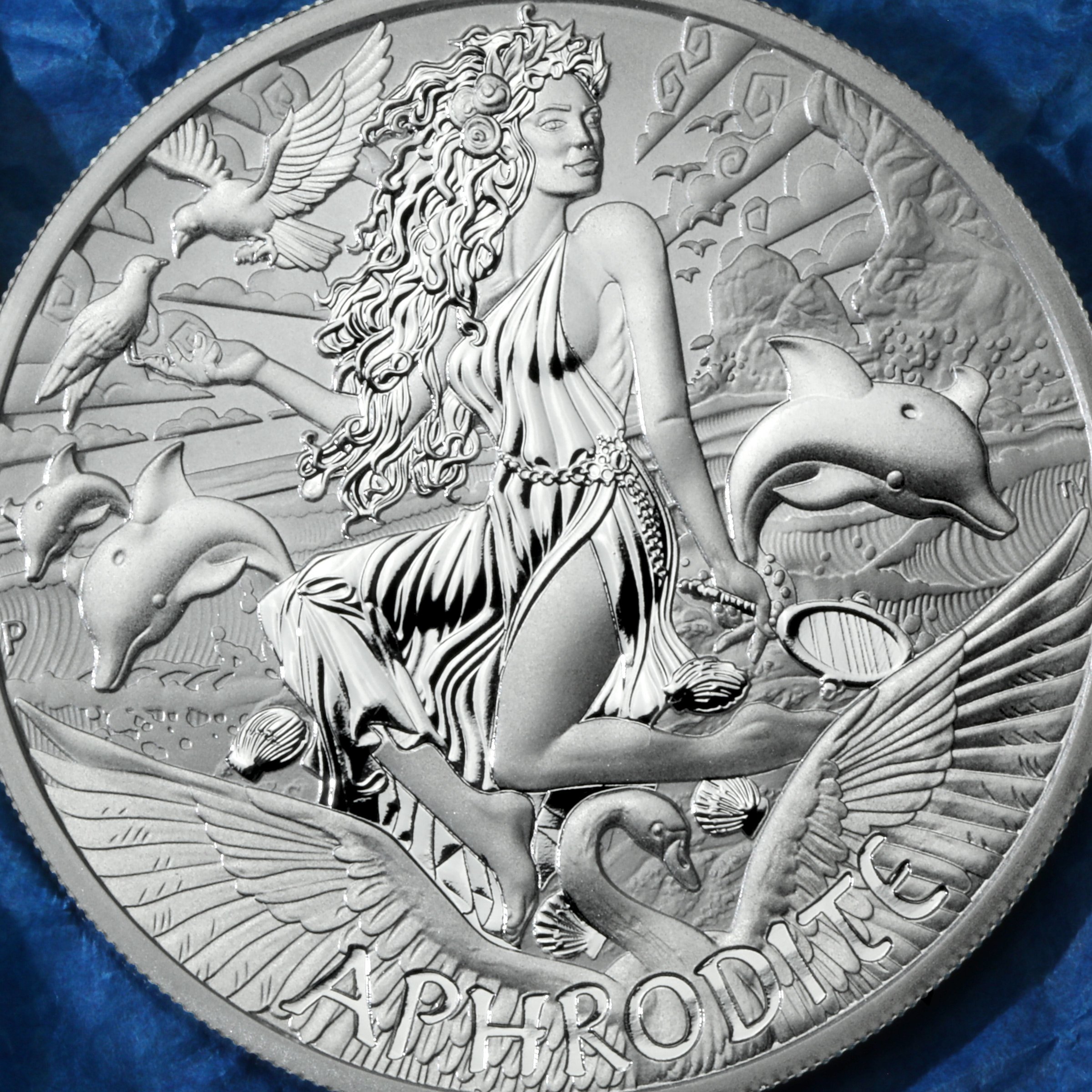 Silbermünze 1oz "Aphrodite" 2022 Gods of Olympus 19% (Tuvalu) - Detailansicht 4