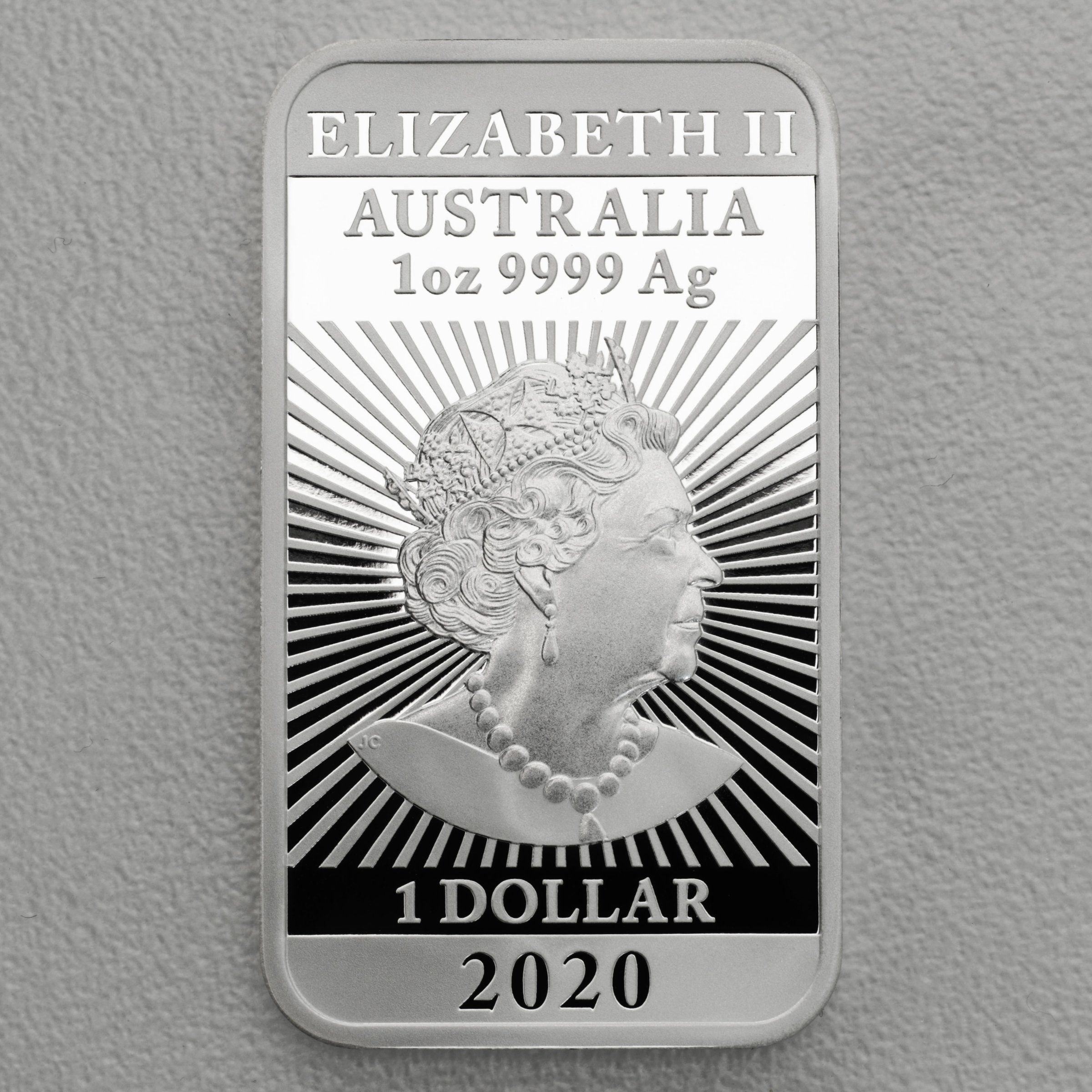Silber Münzbarren 1oz "Rectangular Dragon" 2020 (PP/HR) (Australien) - Detailansicht 1