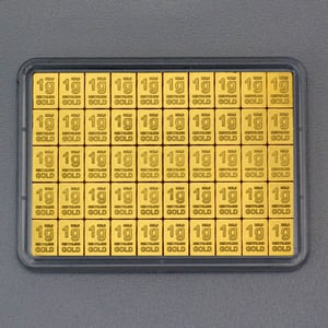 Recycling-Goldtafel ESG (50x1g Gold) "CombiBar" - Hauptansicht