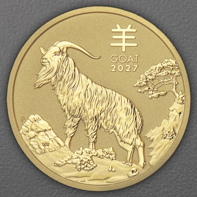 Goldmünze 1oz "Ziege" 2027 Lunar III – Year of the Goat (Australien) - Hauptansicht