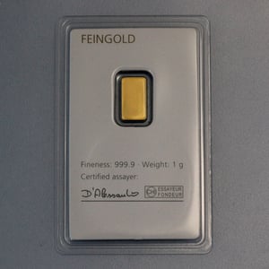 Goldbarren 1g DEGUSSA, im Blister - Miniaturansicht 2