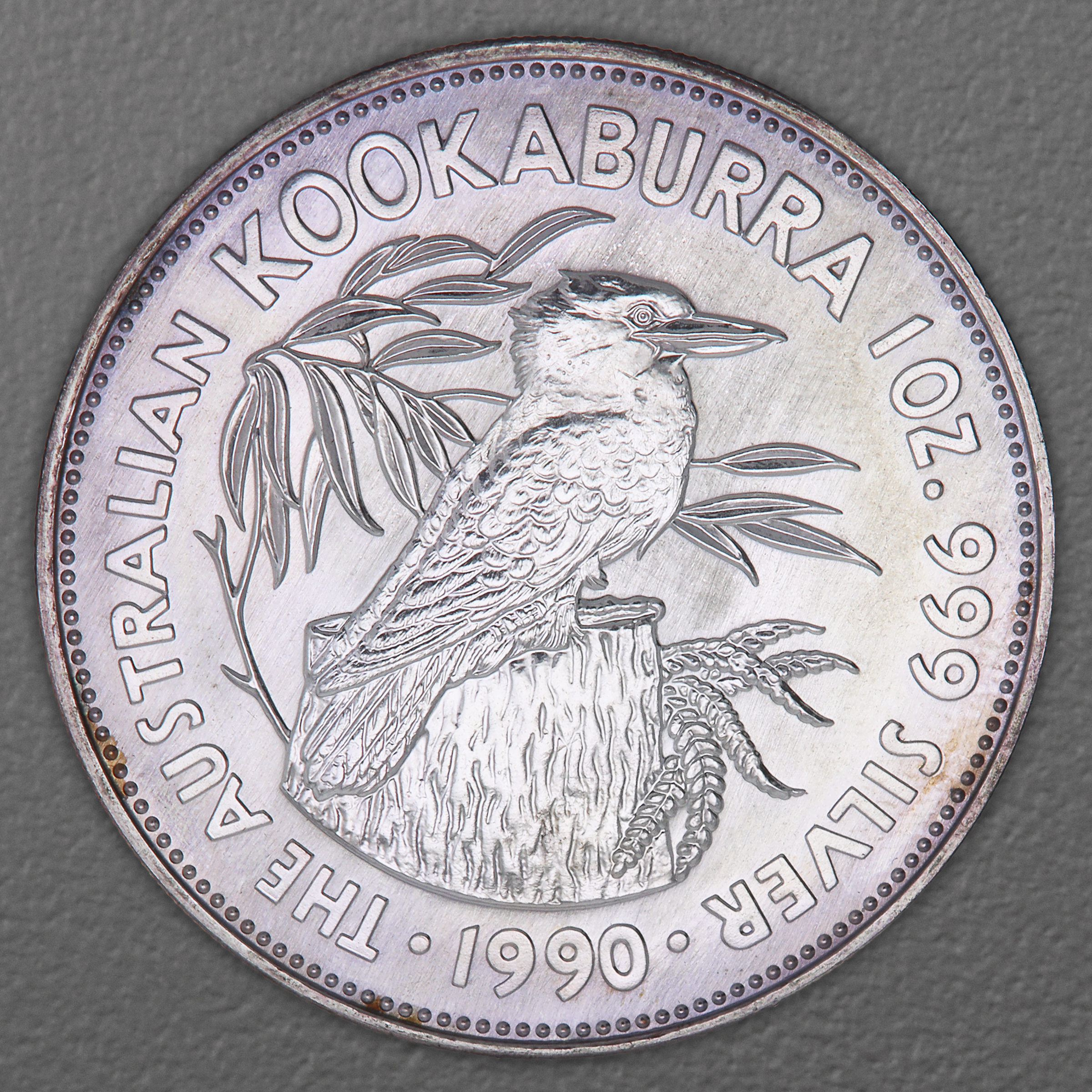 Silbermünze 1oz "Kookaburra" 1990 diff. (Australien) - Hauptansicht