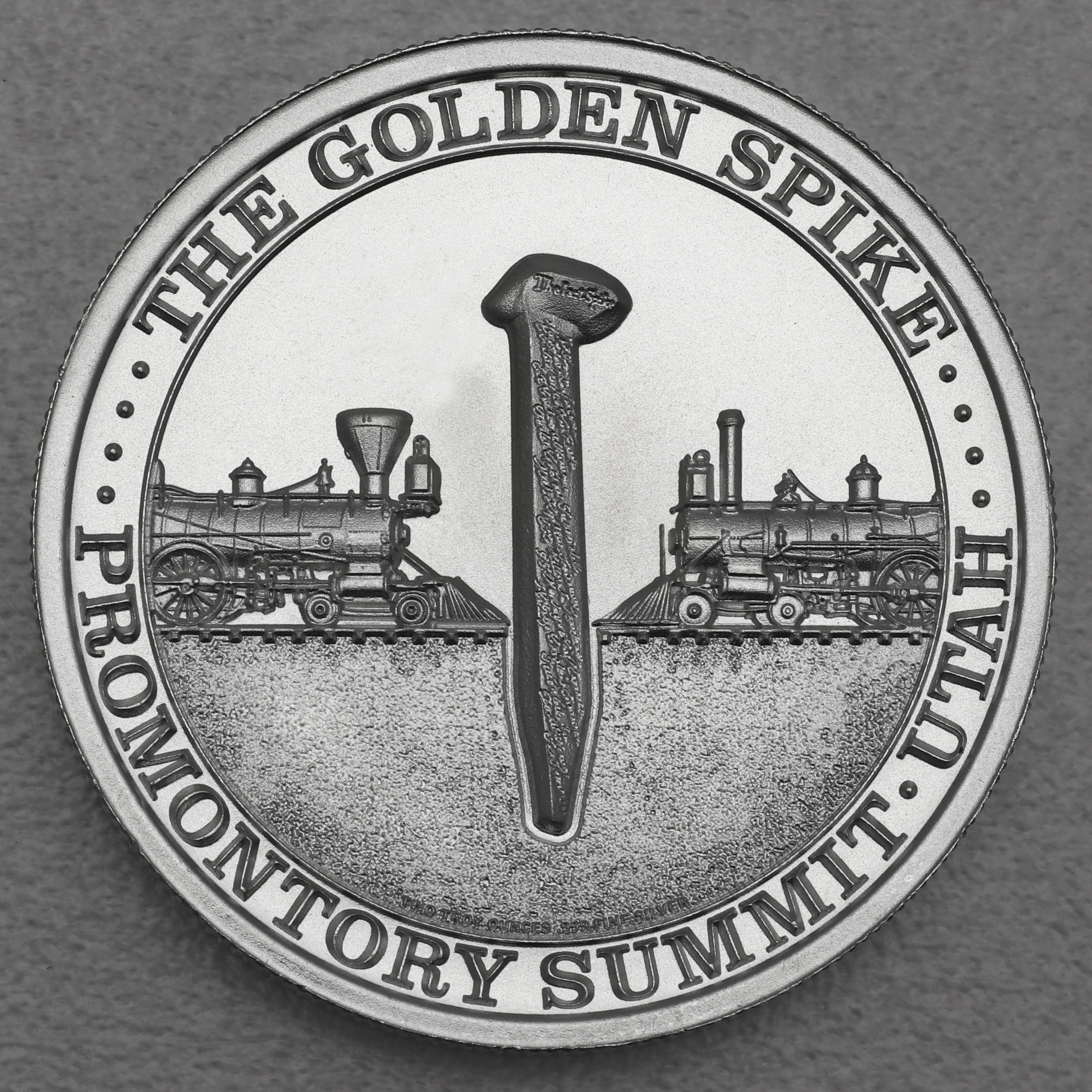 Silbermedaille 2oz "Transcontinental Railroad" (USA) - Detailansicht 1