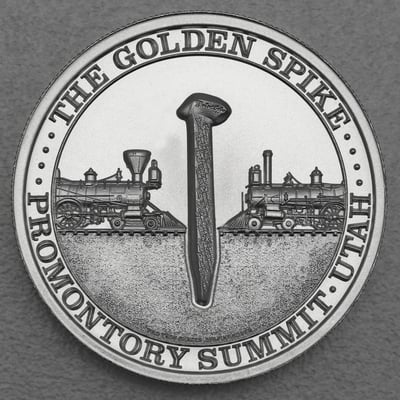Silbermedaille 2oz "Transcontinental Railroad" (USA) - Miniaturansicht 2