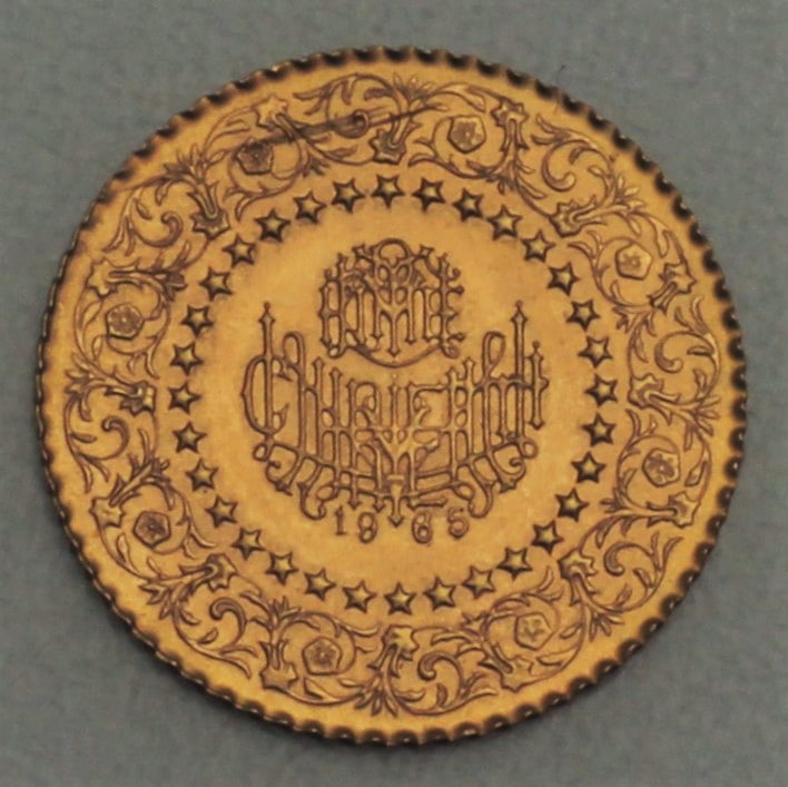 Goldmünze 50 Piaster "Monnaie de Luxe" (Türkei) - Detailansicht 1