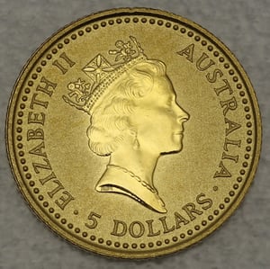 Goldmünze 1/20oz "Känguru" 1990 Australian Nugget (Australien) - Miniaturansicht 2