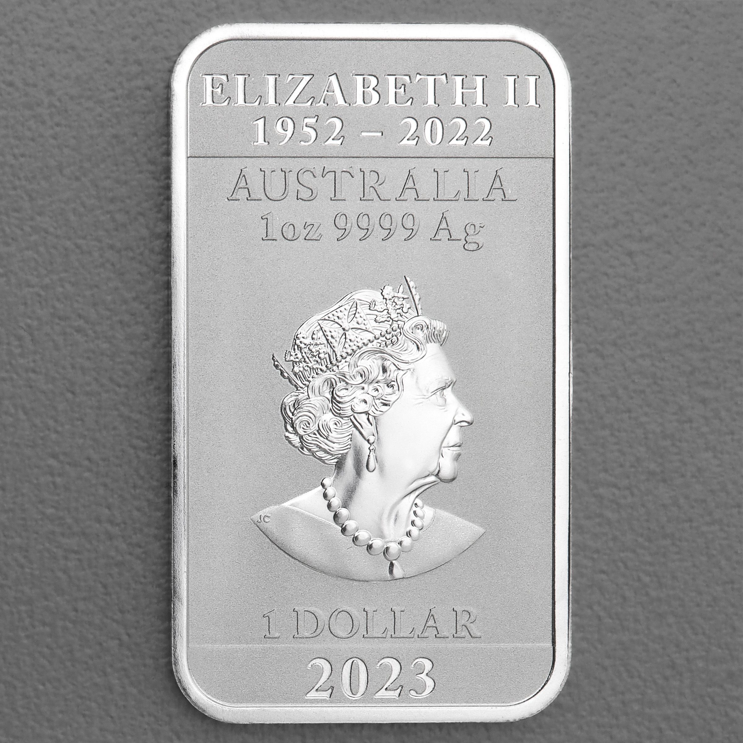 Silber Münzbarren 1oz "Rectangular Dragon" 2023 19% (Australien) - Detailansicht 1