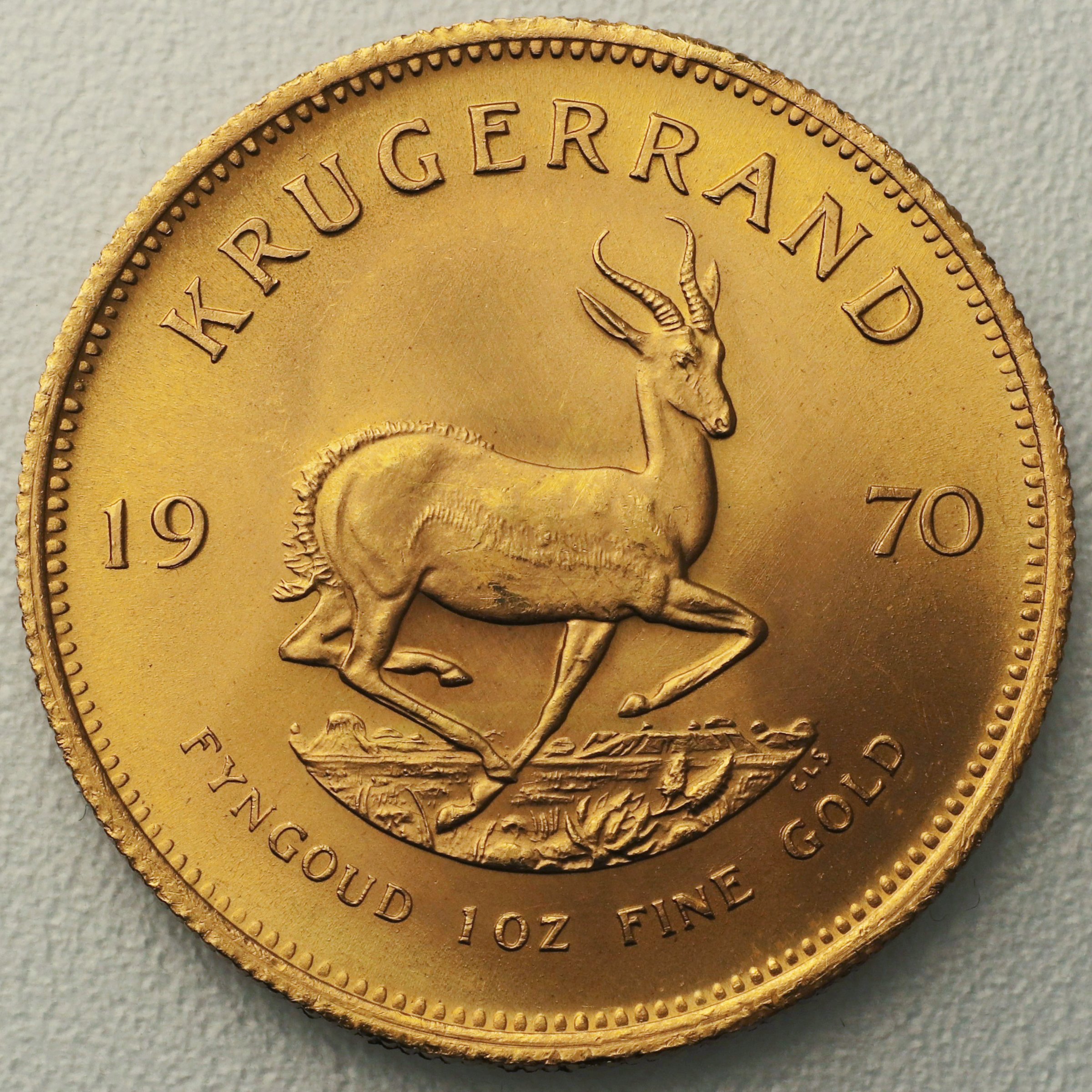Goldmünze 1oz "Krügerrand" 1970 (Südafrika) - Hauptansicht