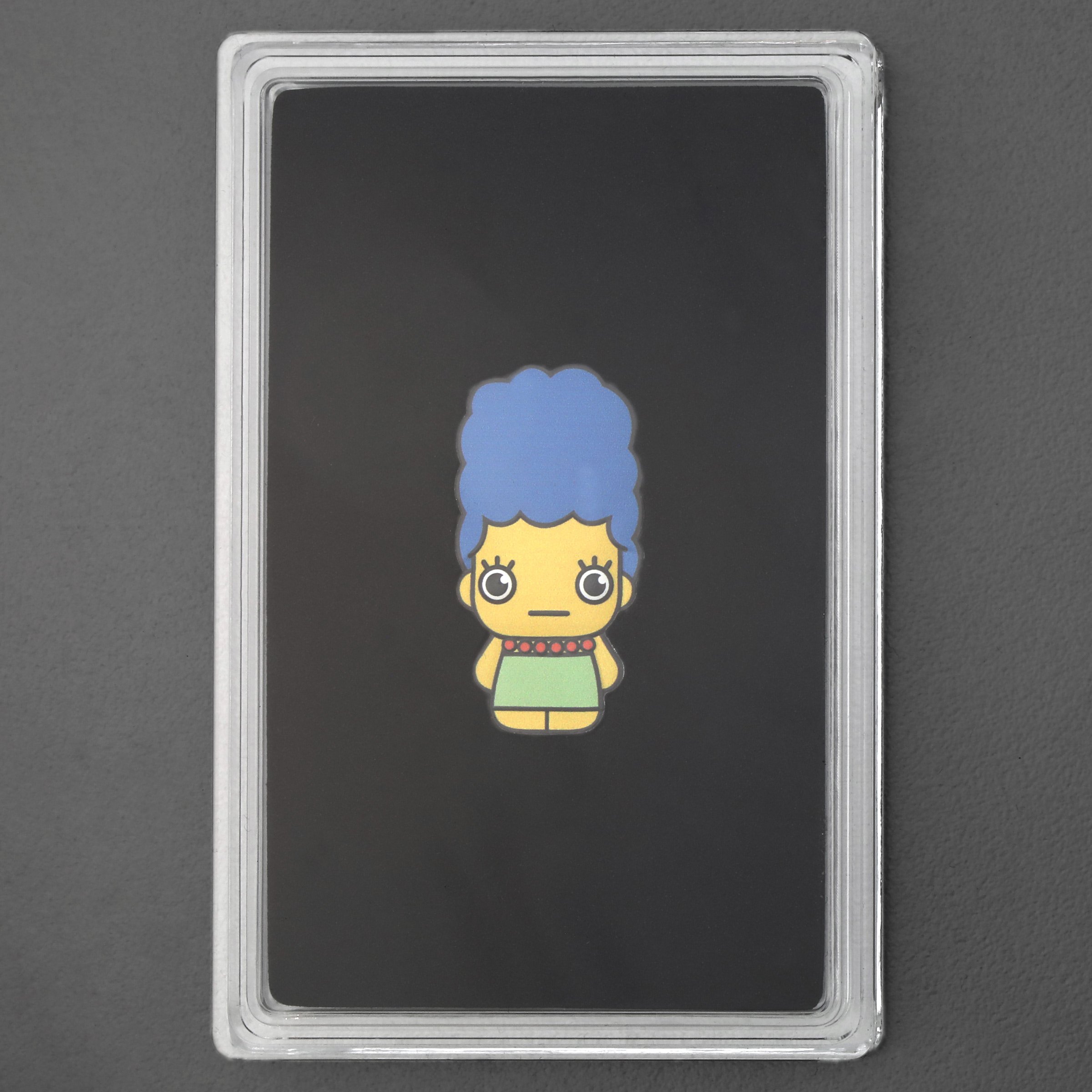 Silbermünze 1oz "Marge Simpson" 2022 (koloriert) diff. Minted Mini – The Simpsons (Tuvalu) - Detailansicht 2