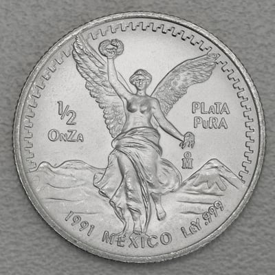 Silbermünze 1/2oz "Libertad" 1991 (Mexiko) - Miniaturansicht 1