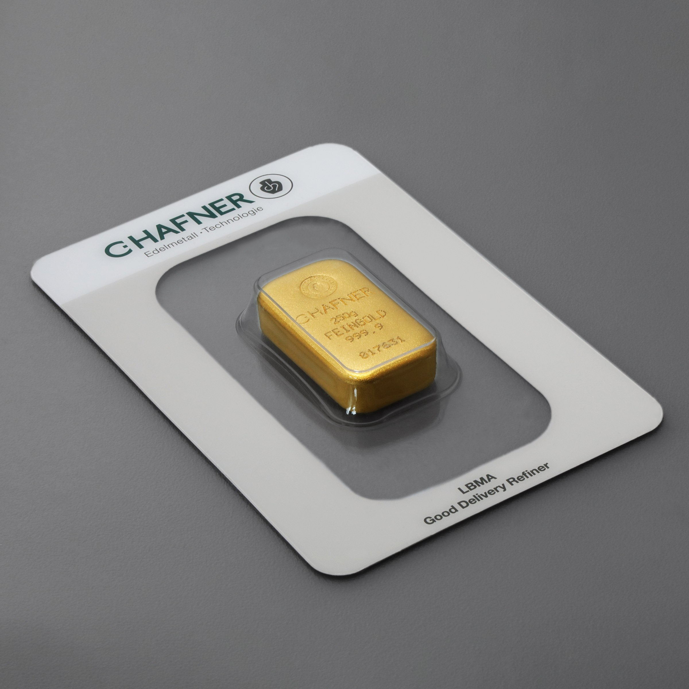 Goldbarren 250g "C.HAFNER - Gussform" - Detailansicht 2