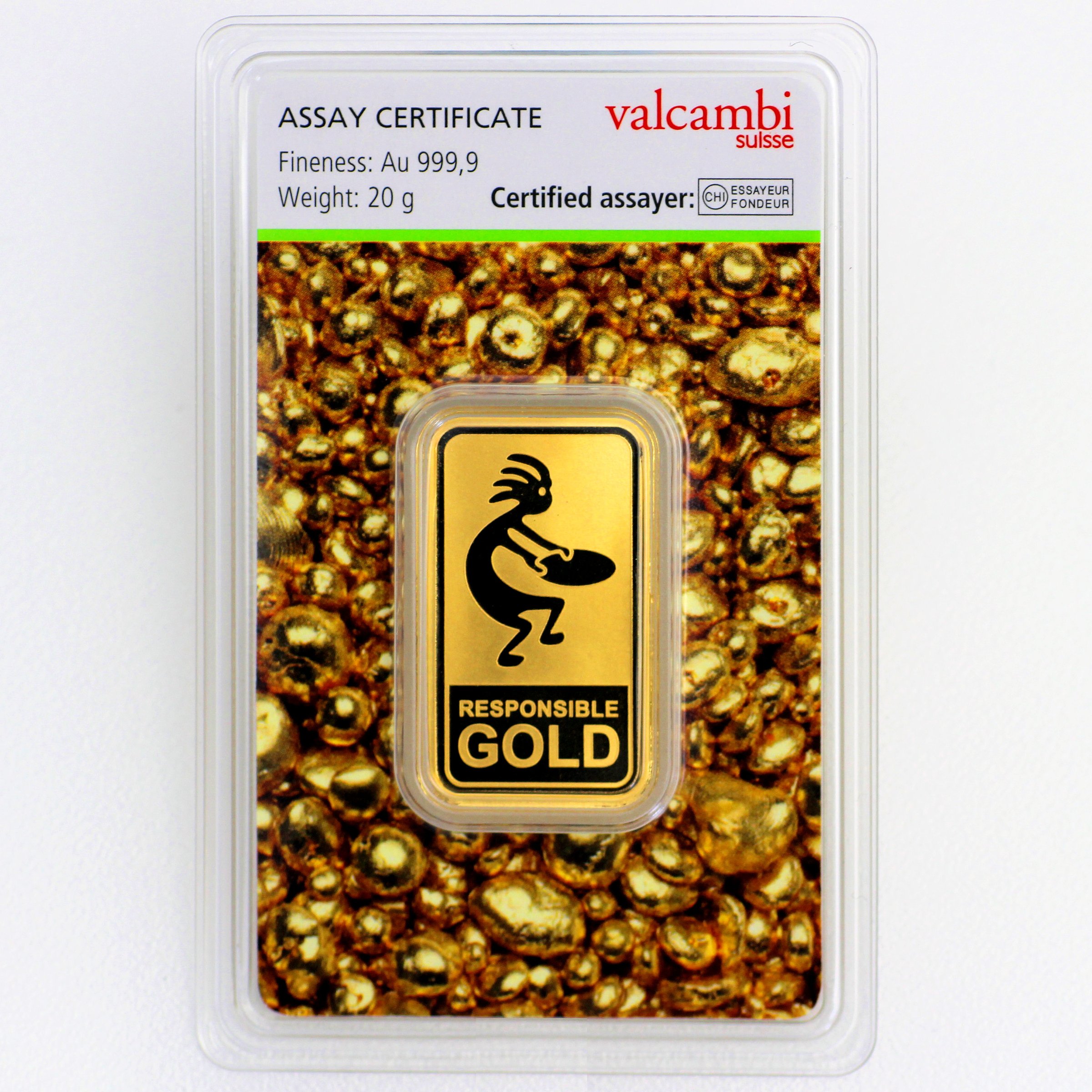 Goldbarren 20g "Auropelli" Responsible-Gold - Hauptansicht