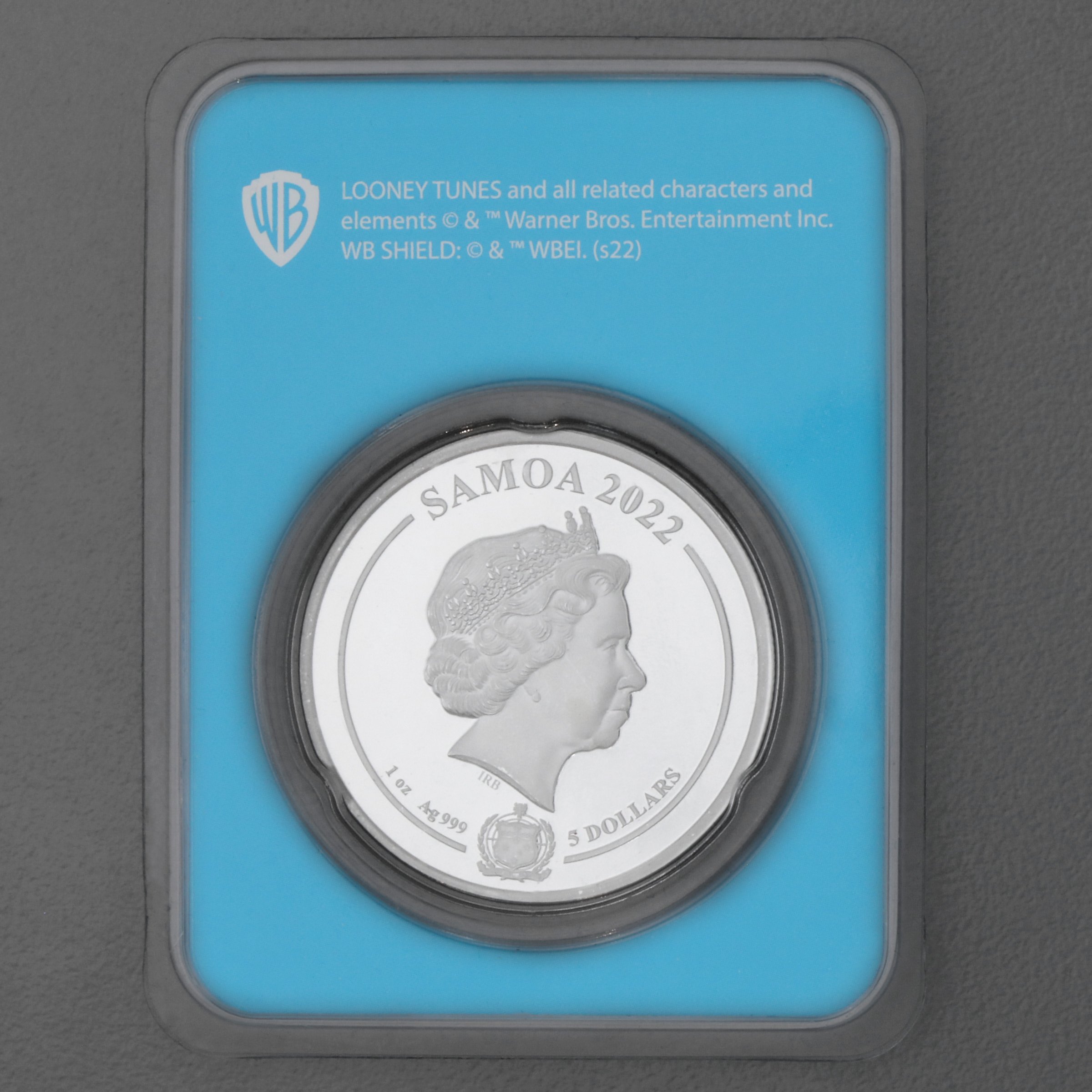 Silbermünze 1oz "Daffy Duck" 2022 (koloriert) Looney Tunes diff. (Samoa) - Detailansicht 1