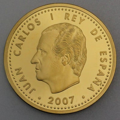 Goldmünze 200 Euro "Römische Verträge" 2007 50 Jahre Tratado de Roma / Juan Carlos (Spanien) - Miniaturansicht 2