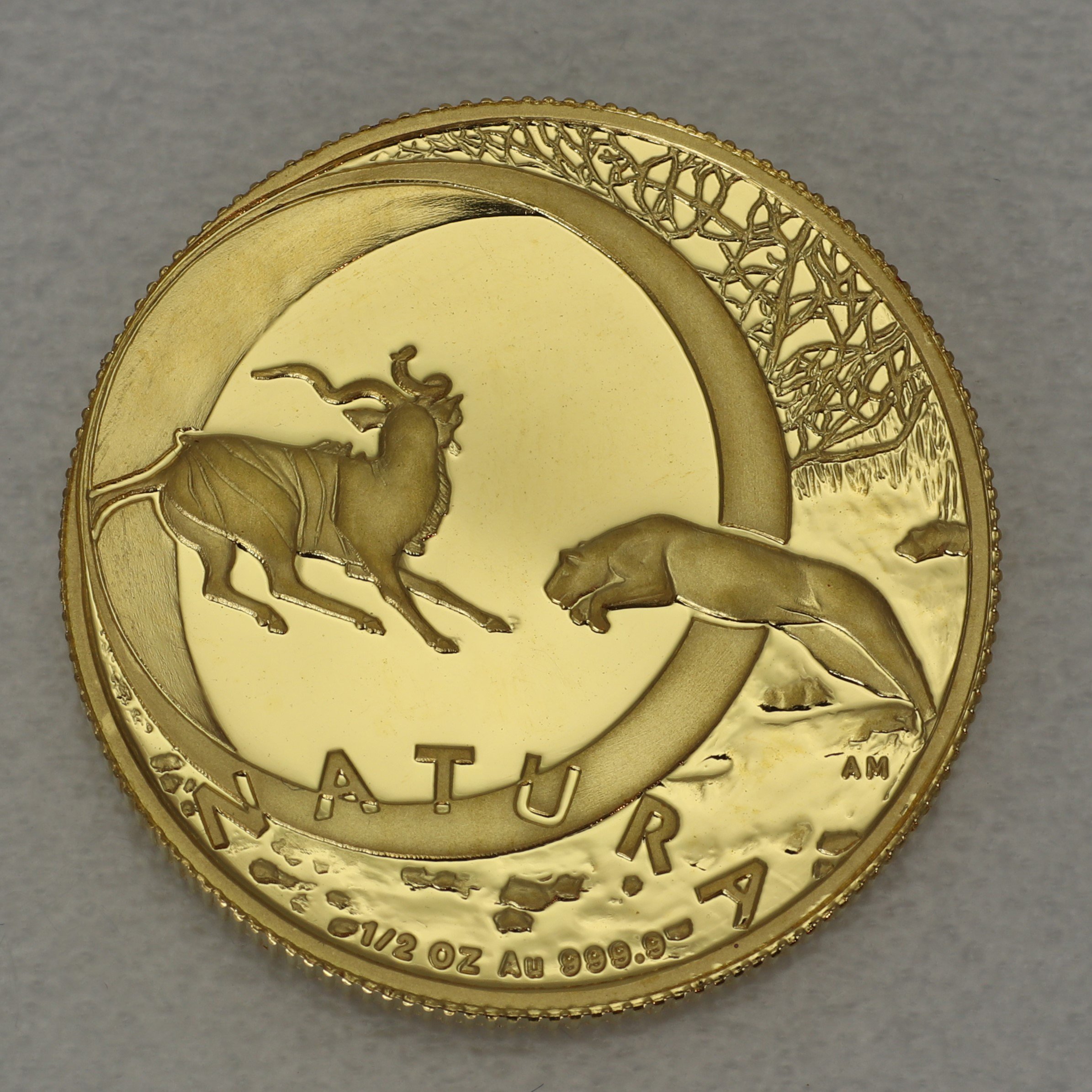 Goldmünze 1/2oz "The Kudu" 1999 Natura - Monarchs of Africa (Südafrika) - Detailansicht 1