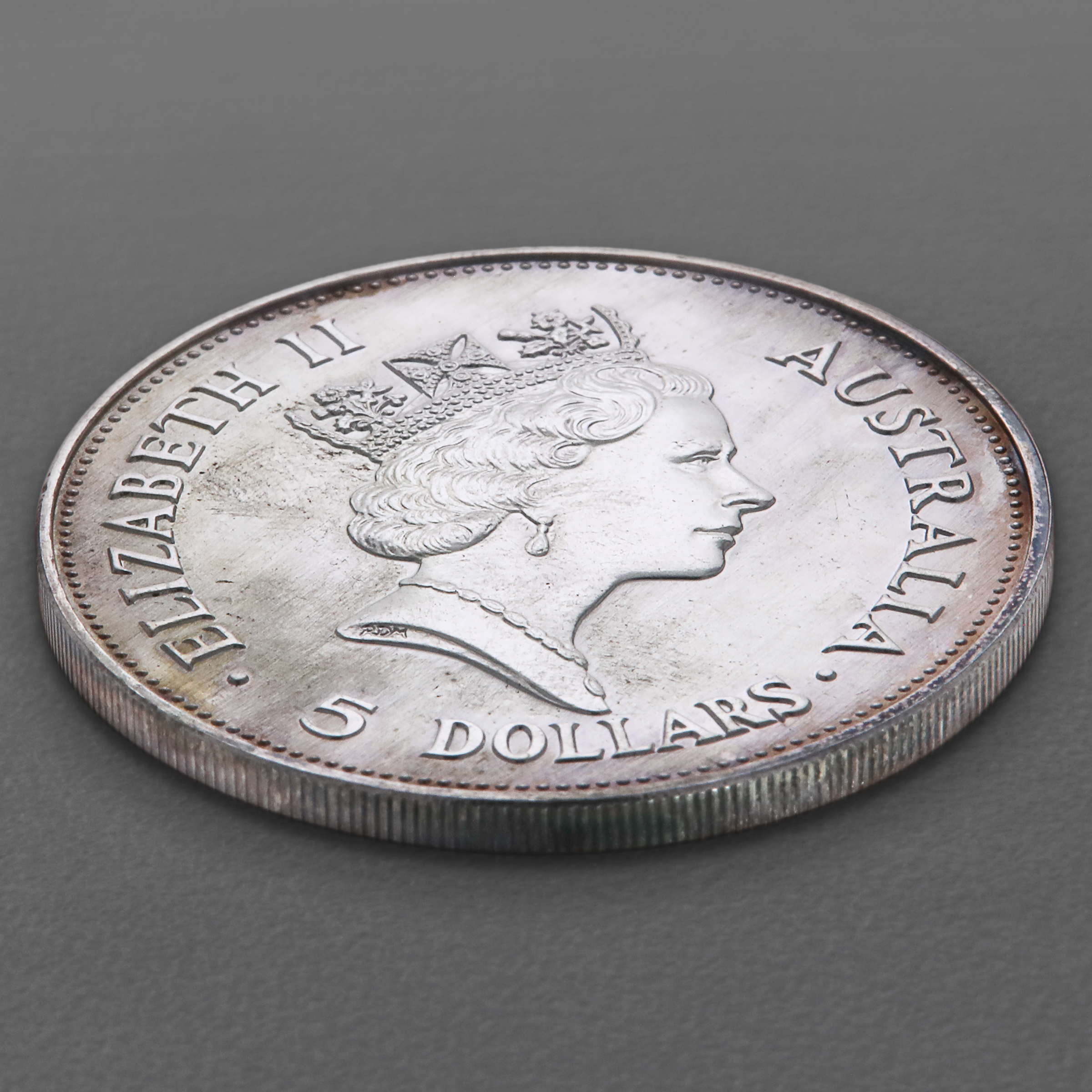 Silbermünze 1oz "Kookaburra" 1990 diff. (Australien) - Detailansicht 3
