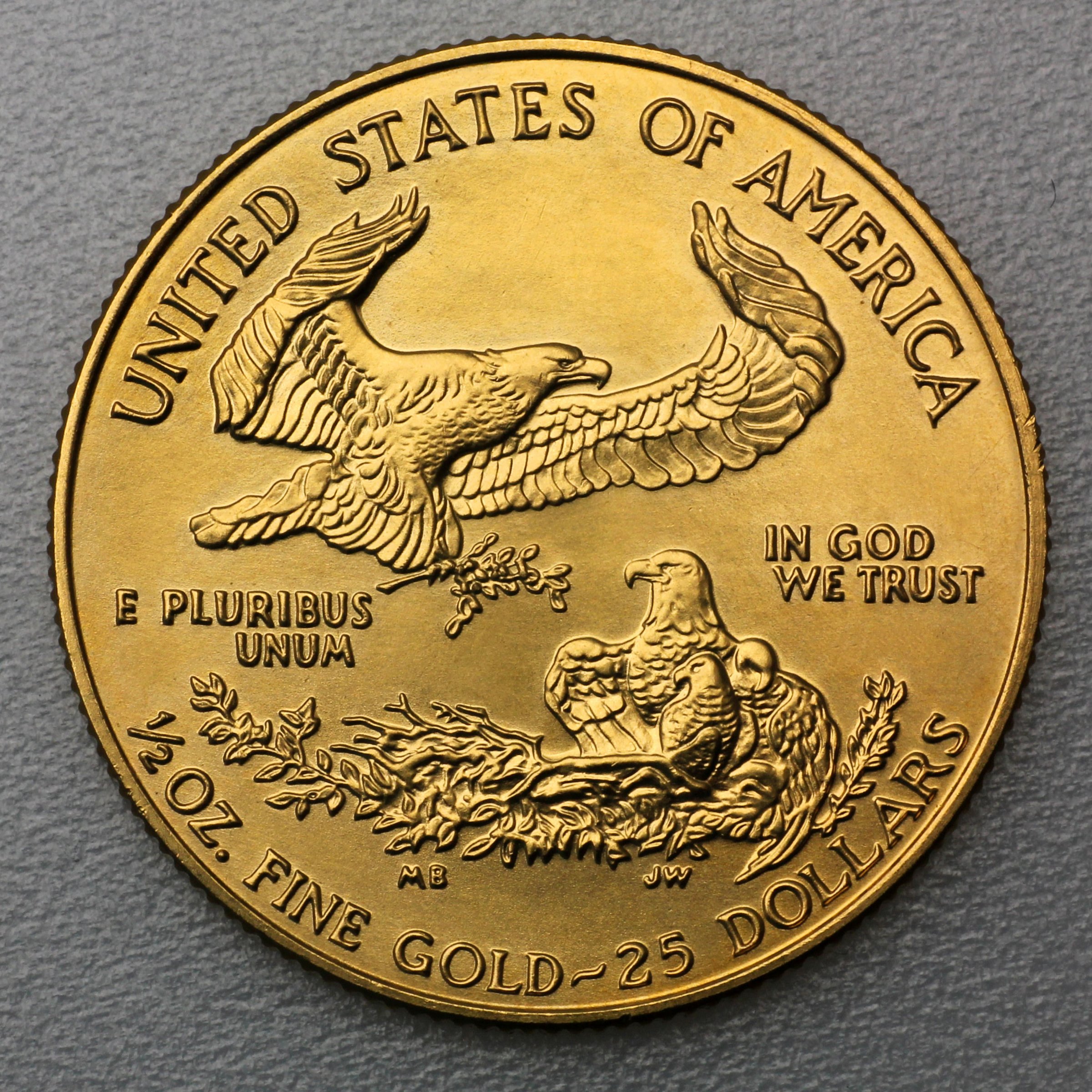 Goldmünze 1/2oz "American Eagle" verschiedene Jahrgänge (USA) - Detailansicht 1