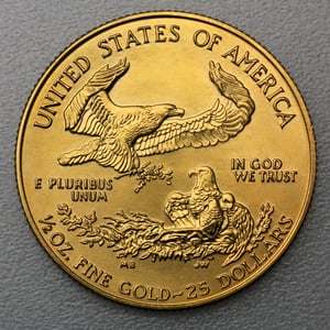 Goldmünze 1/2oz "American Eagle" verschiedene Jahrgänge (USA) - Miniaturansicht 2