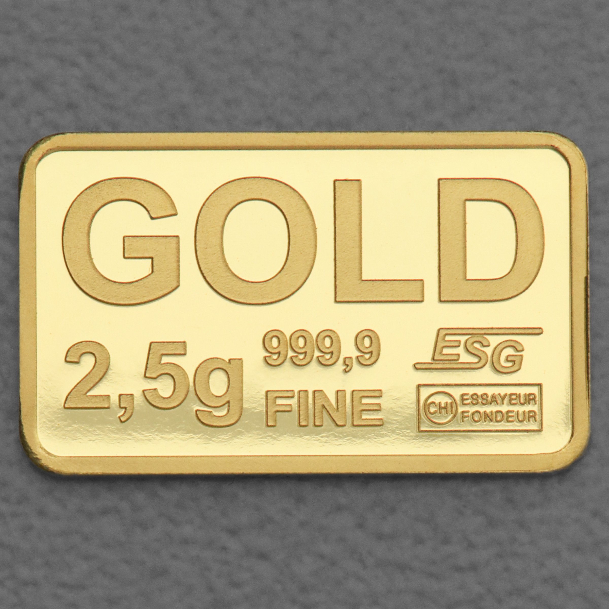 Goldbarren 2,5g Gravur "Danke - für alles" - Detailansicht 1