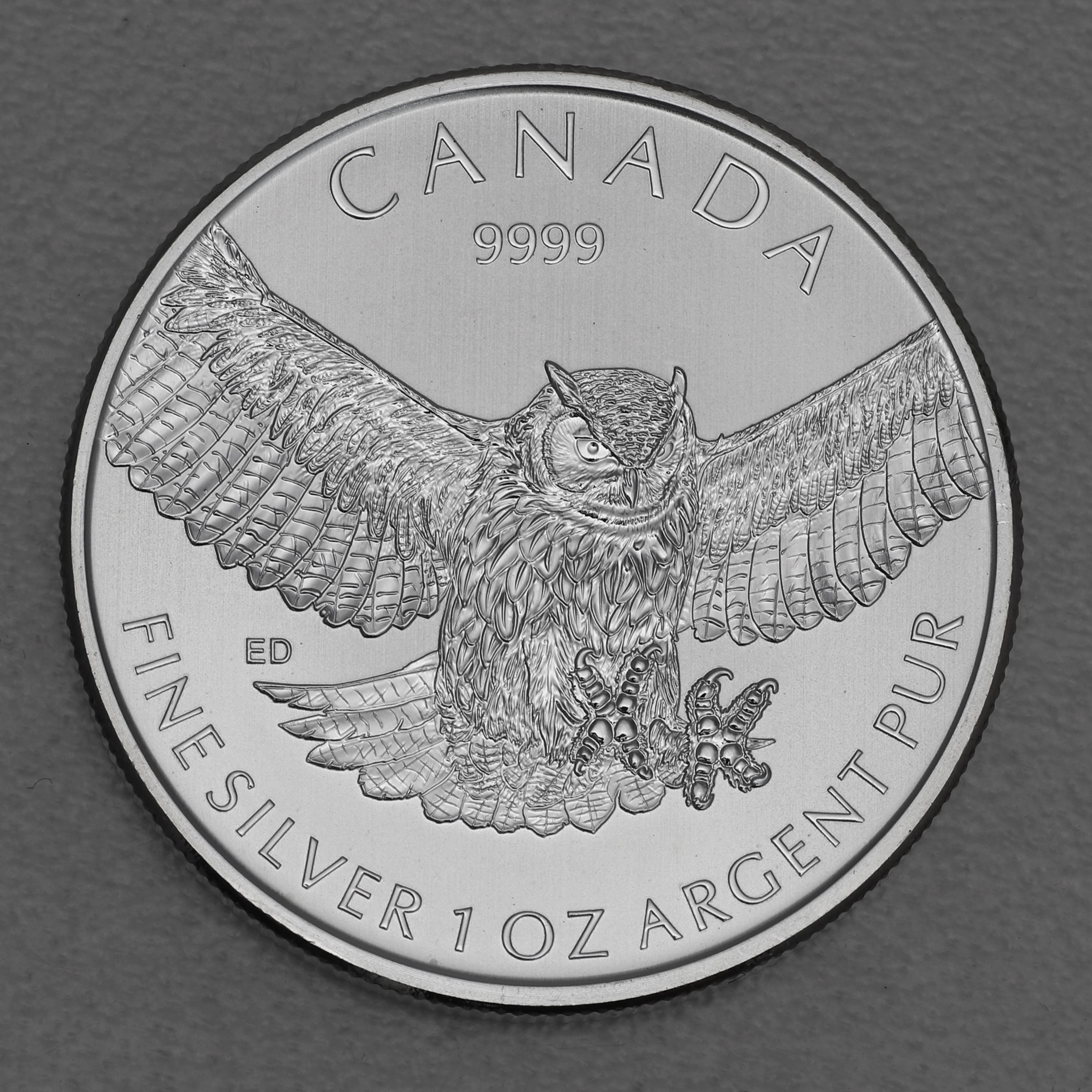 Silbermünze 1oz "Great Horned Owl" 2015 Birds of Prey (Kanada) - Hauptansicht