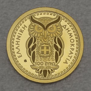 Goldmünze 100 Euro "Athena" 2017 Götter des Olymp (Griechenland) - Miniaturansicht 2