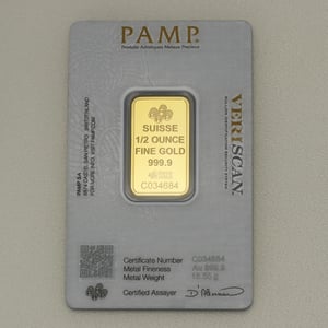 Goldbarren 1/2oz PAMP "Fortuna" - Miniaturansicht 2