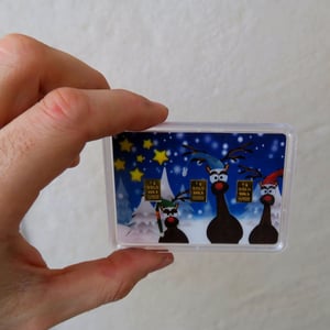 Goldbarren 3g "Rentiere/Weihnachten" (Flip) - Miniaturansicht 3