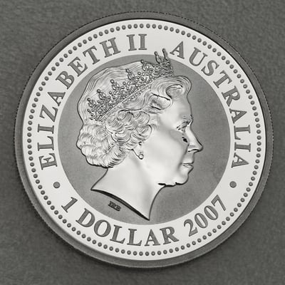 Silbermünze 1oz "Tiger" 2010 Lunar I – Year of the Tiger (Australien) - Miniaturansicht 2