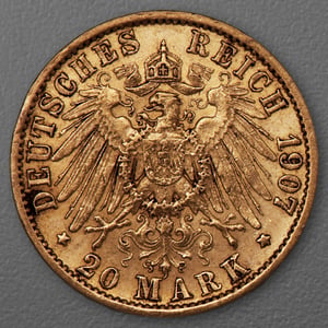 Goldmünze 20 Mark "Wilhelm II." 1907-A J.252 (Preußen) - Miniaturansicht 2