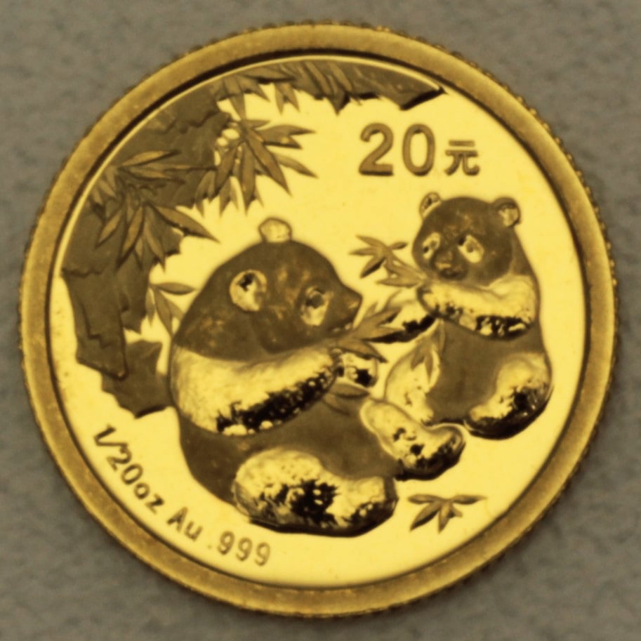 Goldmünze 1/20oz "Panda" 2006 (China) - Hauptansicht