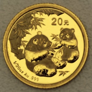 Goldmünze 1/20oz "Panda" 2006 (China) - Hauptansicht
