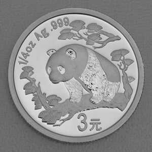 Silbermünze 1/4oz "Panda" 2007 verschiedene Motive 25 Jahre Panda Jubiläum (China) - Miniaturansicht 21