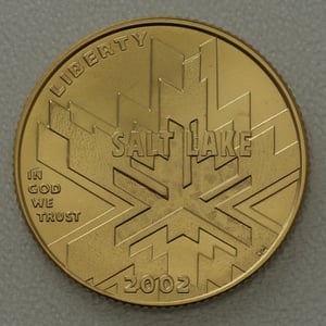 Goldmünze 5 Dollar "Olympic Salt Lake City" 2002 (USA) - Hauptansicht