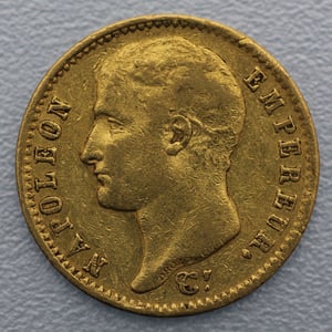 Goldmünze 20 Francs "Napoleon I." ohne Kranz (Frankreich) - Hauptansicht