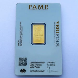 Goldbarren 5g PAMP "Fortuna" - Miniaturansicht 2