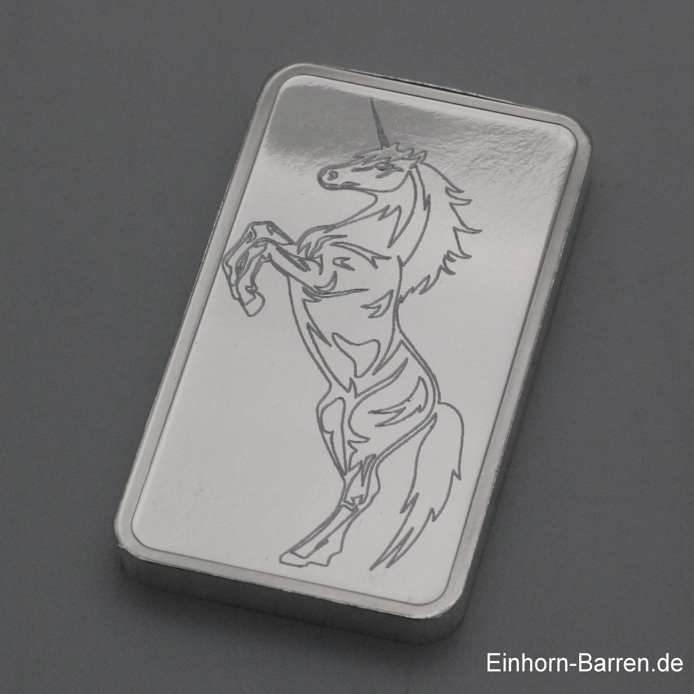 Silberbarren 1oz "Einhorn/Unicorn" ESG - Detailansicht 1