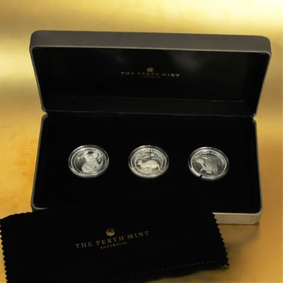 Silbermünze 3 x 1oz "High Relief Collection" 2019 (PP/HR) Känguru, Koala, Kookabura (Australien) - Miniaturansicht 7