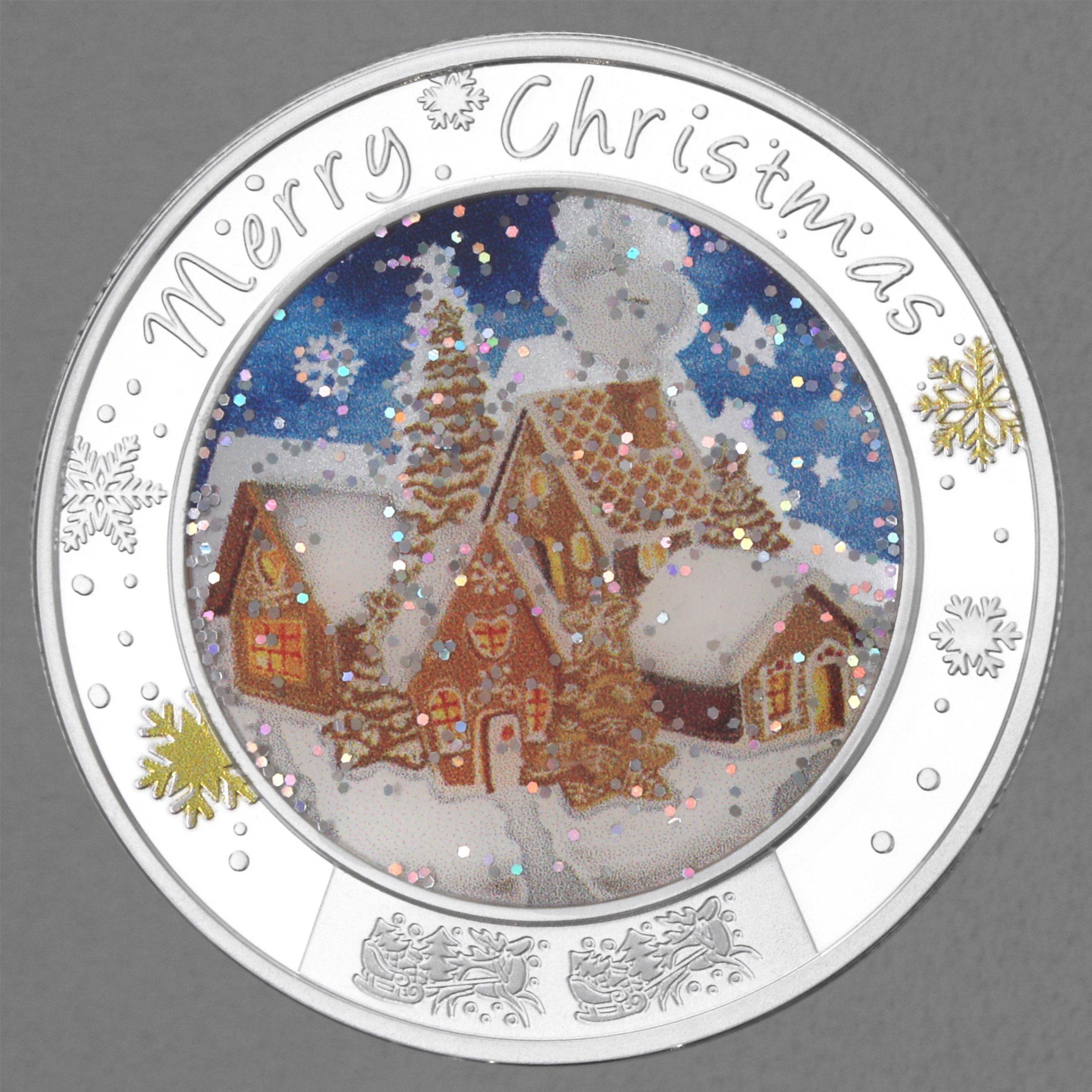 Silbermünze 1oz "Merry Christmas" 2021 (PP/koloriert) (Niue) - Hauptansicht