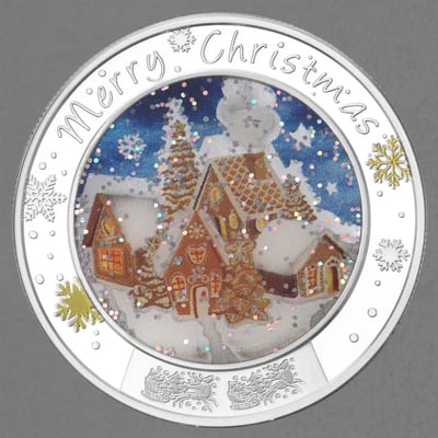 Silbermünze 1oz "Merry Christmas" 2021 (PP/koloriert) (Niue) - Miniaturansicht 1