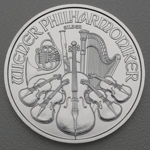 Silbermünze 20 x 1oz "Wiener Philharmoniker" verschiedene Jahrgänge Tube diff. (Österreich) - Miniaturansicht 6
