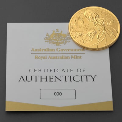 Goldmünze 1oz "Box Jellyfish" 2023 Australia’s Most Dangerous (Royal Australian Mint) - Miniaturansicht 5