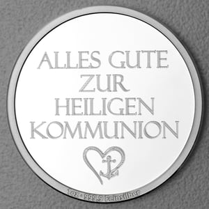 Silbermedaille 1oz "Kommunion" Gravurmedaille - Hauptansicht