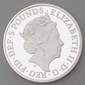 Silbermünze 2oz "Yale of Beaufort" 2023 (PP) Royal Tudor Beasts 19% (Großbritannien) - Miniaturansicht 2