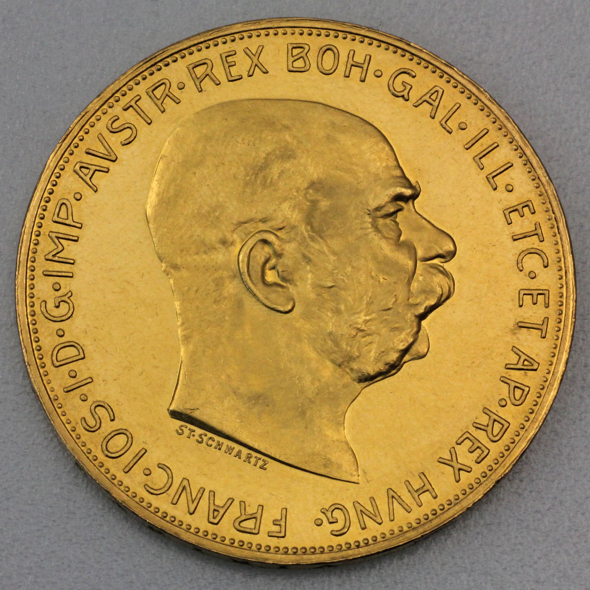 Goldmünze 10 x 100 Kronen "Franz Joseph I." 1915 Investmentpaket Nachprägung (Österreich) - Hauptansicht