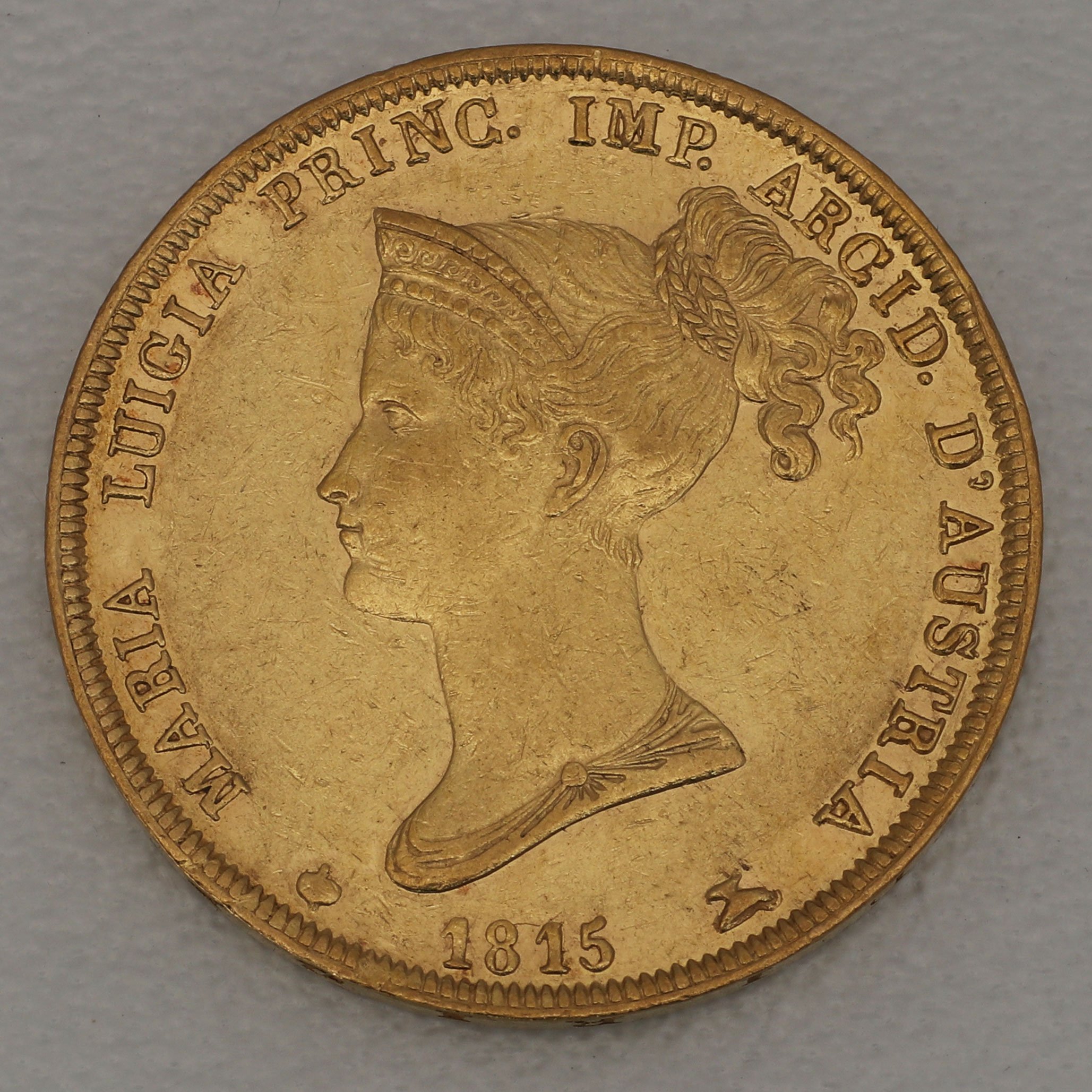 Goldmünze 40 Lire "Maria Luigia" 1815 (Italien) - Hauptansicht