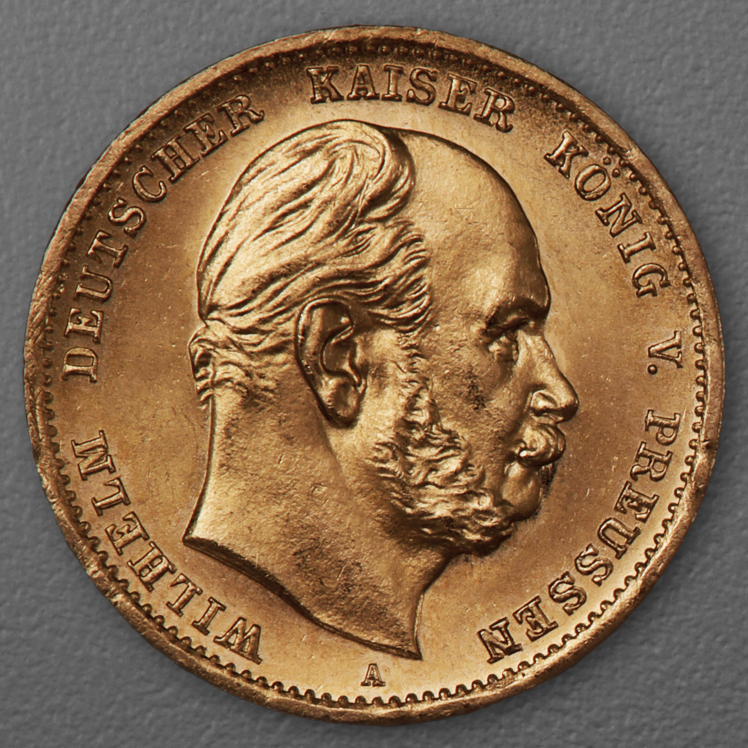 Goldmünze 10 Mark "Wilhelm I." 1872-A J.242 (Preußen) - Hauptansicht