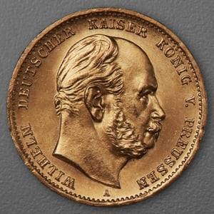 Goldmünze 10 Mark "Wilhelm I." 1872-A J.242 (Preußen) - Hauptansicht