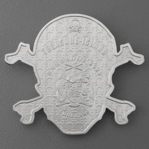 Silbermünze 5oz "Treasure Island Skull" 2022 (Barbados) - Miniaturansicht 2